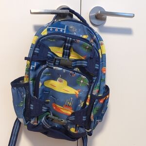Pottery Barn Kids Backpack Size Small with Submarine Design